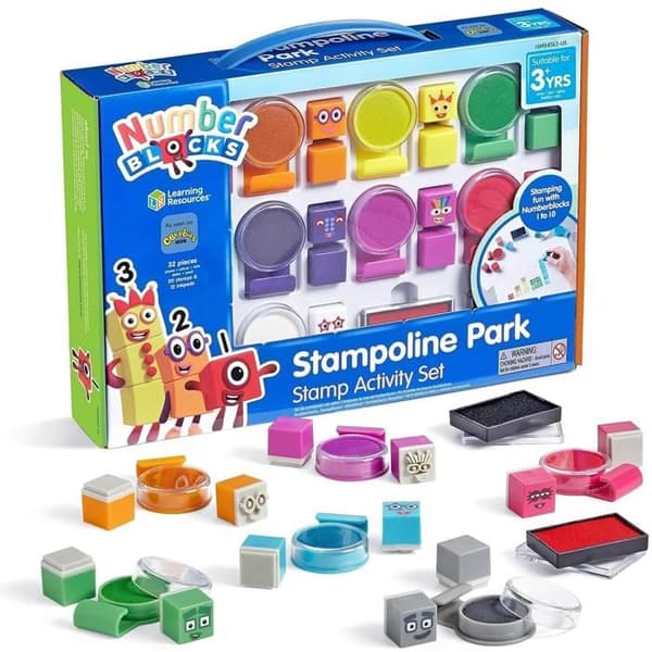 Set kreativt: stämplar Numberblocks Stampoline Park