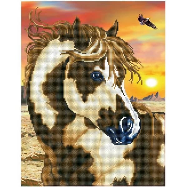 Diamond Dotz Paint Kit: Vild och gratis - Blandade - 35,5 cm x 45,7 cm Blandade färger - DD9.035