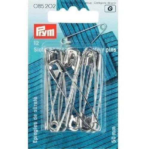 Prym Säkerhetsnålar, Silver, 50 mm - PRYM085202