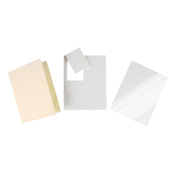 Dubbel shaker kort för glittrande kort Rectangle 10 x 14 cm
