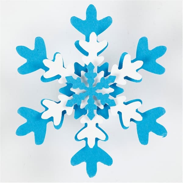 Pappersstansar - Lager-på-lager - Snöflinga - 3 mixade