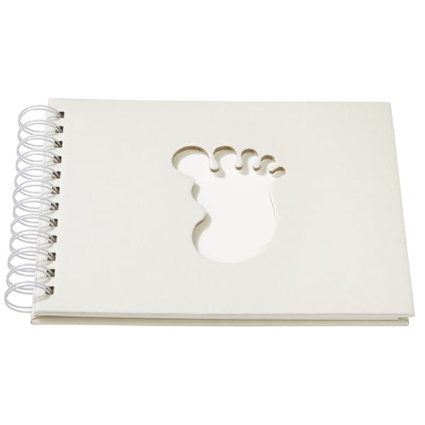 Spiralalbum Baby - Beige pärlemo - 17 x 22 cm