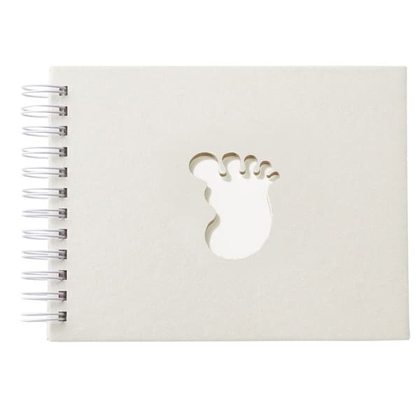 Spiralalbum Baby - Beige pärlemo - 17 x 22 cm