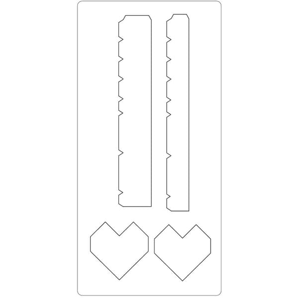 Dies Bigz - Hjärtbox - 15,2x30,37 cm