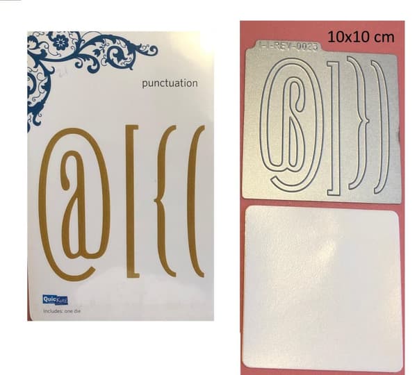 scrapbooking metall dies  snabel A tecken