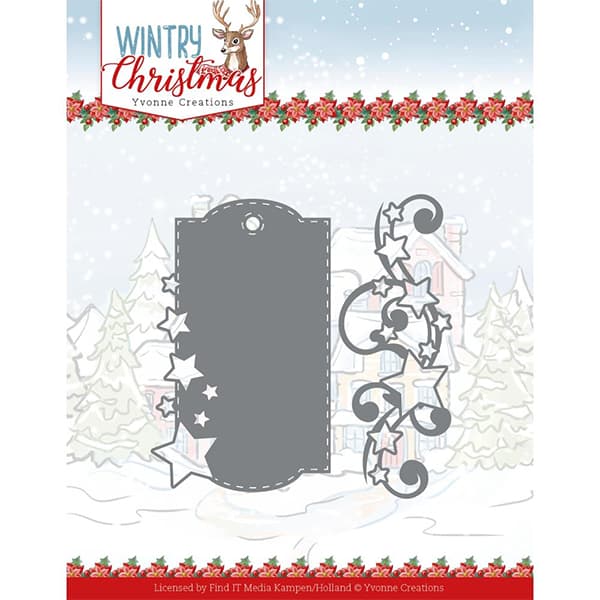 Dies Yvonne Creations - Wintry Christmas - Stars & Swirls