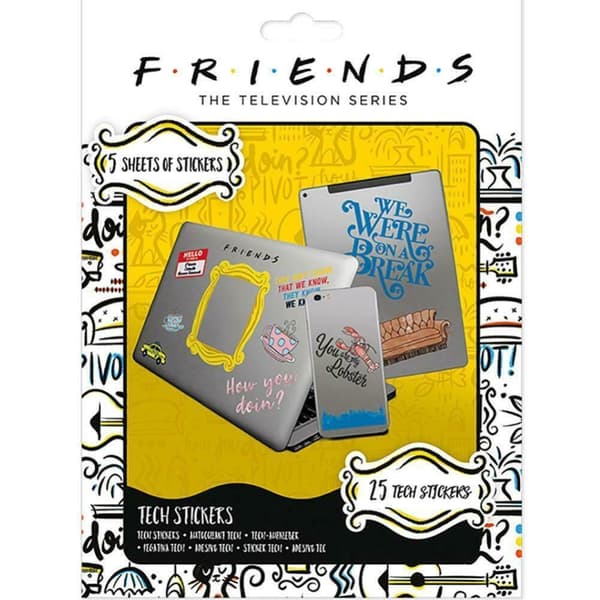 Friends How You Doin Stickers Set (Pack of 25) Multicoloured One Size