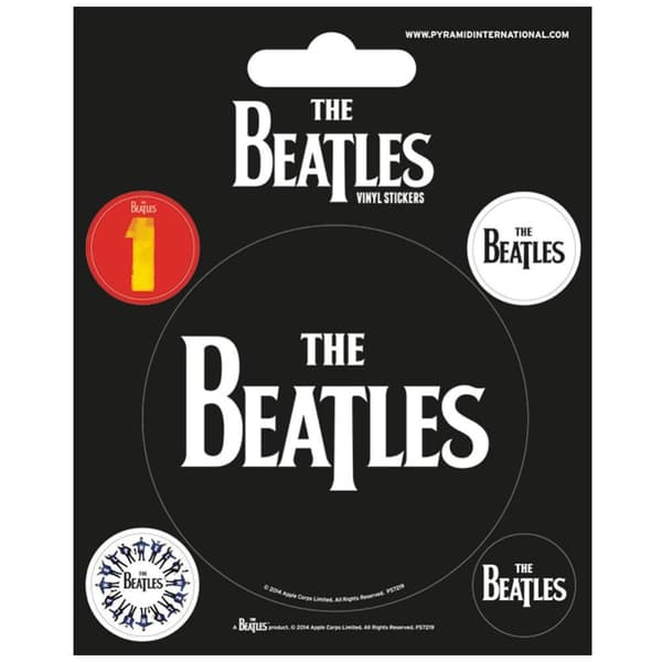 The Beatles Sæt med klistermærker Black/White One Size
