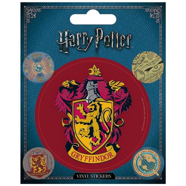 Harry Potter Vinyl Gryffindor klistermærke (pakke med 5) Multicoloured One Size