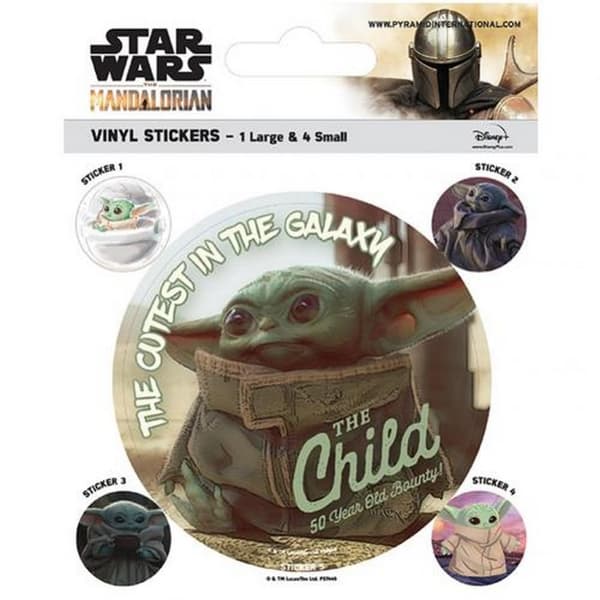 Star Wars Mandalorianer-sæt med klistermærker Multicoloured One Size
