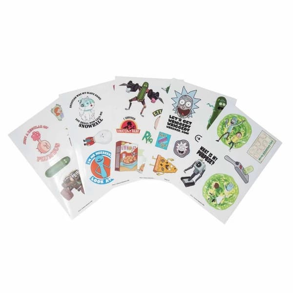 Rick And Morty Tech Stickers (Pack of 30) Multicoloured One Size