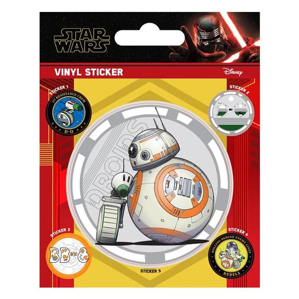 Star Wars: The Rise of Skywalker Vinyl Stickers (Pack of 5) Multicoloured One Size