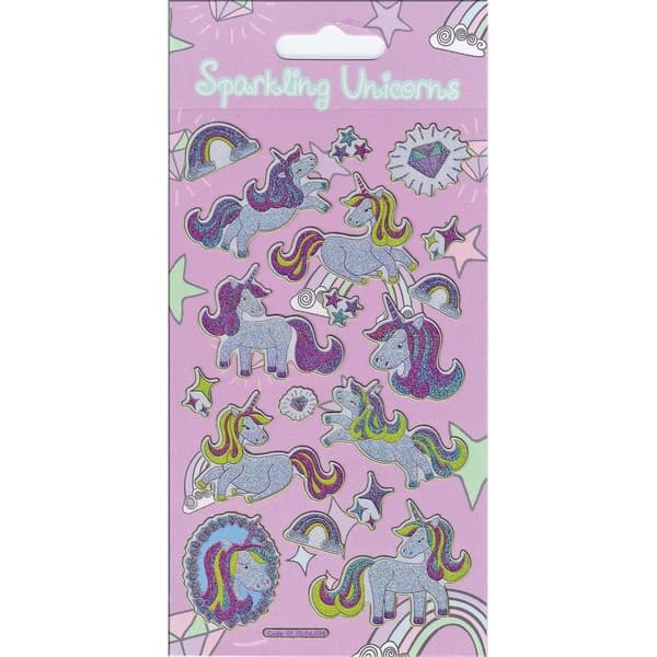 Paper Projects Unicorn Stickers Purple/Blue/Yellow One Size