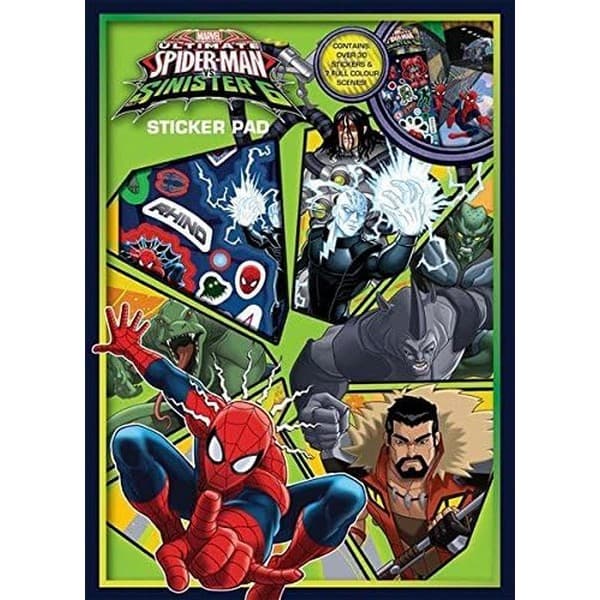 The Ultimate Spider-Man Sinister 6 Sticker Pad (Pack of 30) Multicoloured One Size