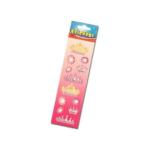 Playwrite Princess Sticker Sheet (Pack of 10) Pink/White/Yellow One Size