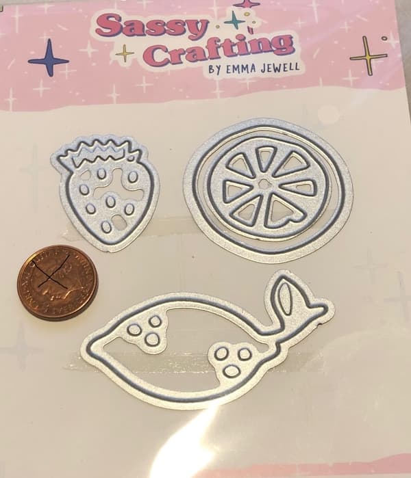 Dies scrapbooking set frukter 4 dies