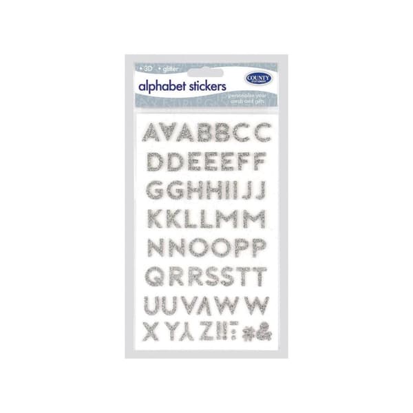 County Stationery Alphabet Sticker Sheet (Pack of 12)