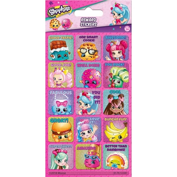 Shopkins Belöning tecknad karaktär klistermärken