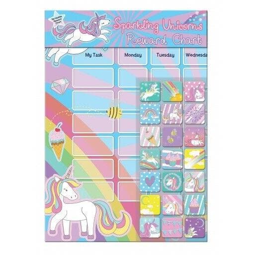 Paper Projects Reusable Unicorn Reward Sticker Chart (Pack of 56) Multicoloured One Size