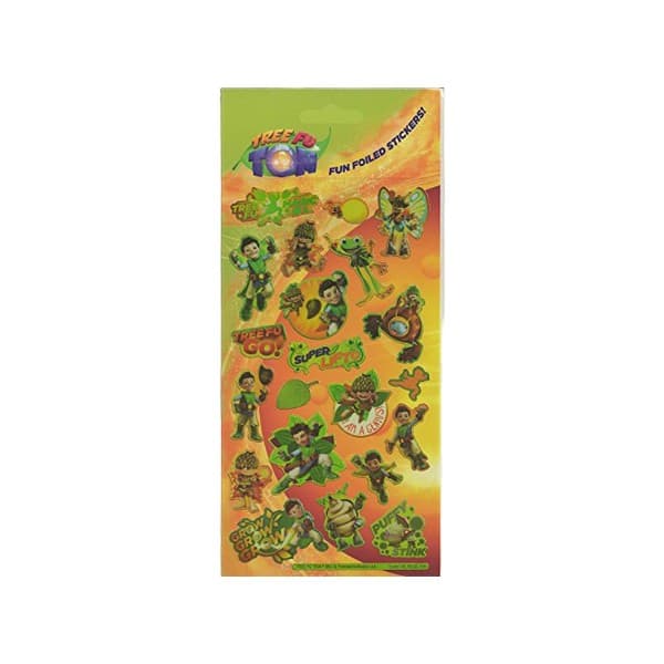 Tree Fu Tom Cartoon Character Stickers Green/Orange One Size