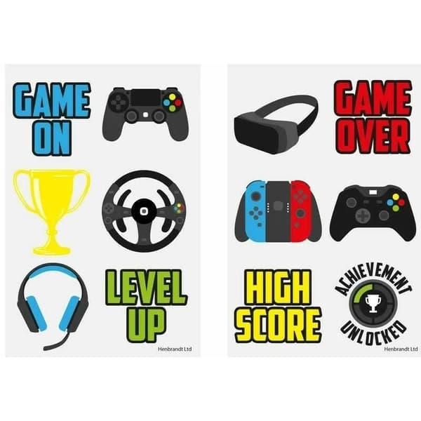 Game On Temporary Tattoo Multicoloured One Size