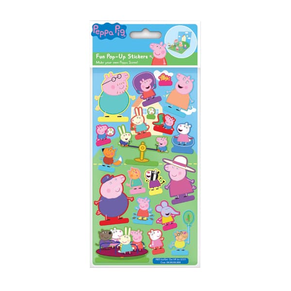 Peppa Pig Pop Up Sticker Sheet Multicoloured One Size