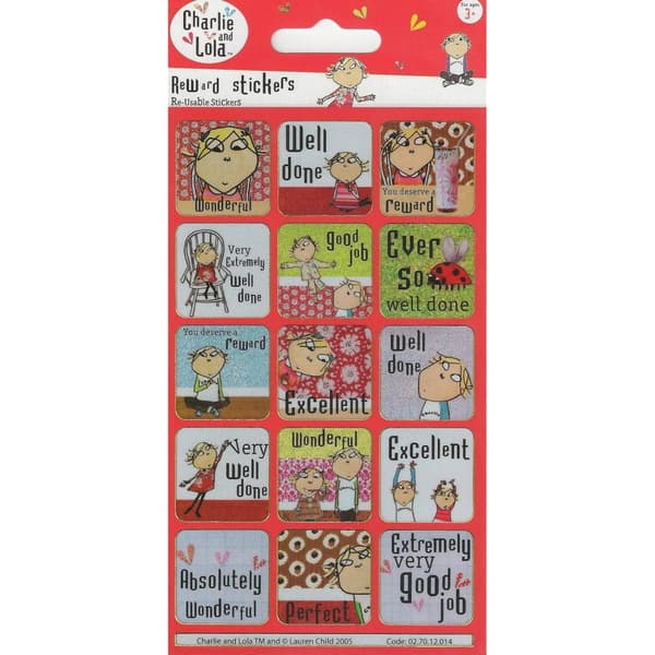 Charlie & Lola Reward Stickers Multicoloured One Size