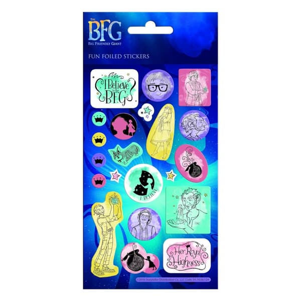The BFG Assorted Designs Stickers Multicoloured One Size