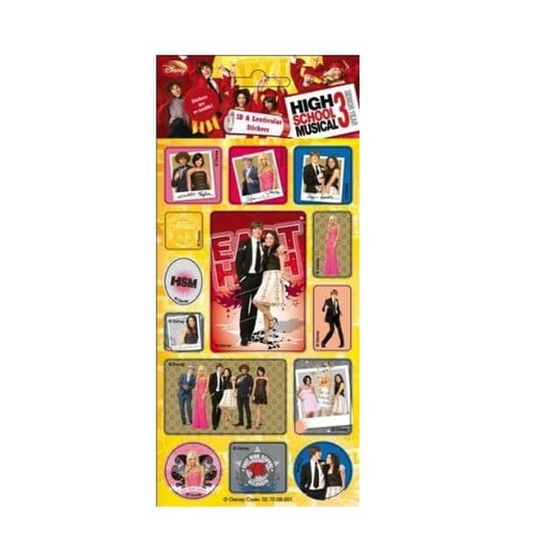 High School Musical 3 3D Stickers Multicoloured One Size