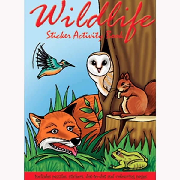 Keycraft Wildlife Sticker Activity Book (Pack of 6) Multicoloured One Size