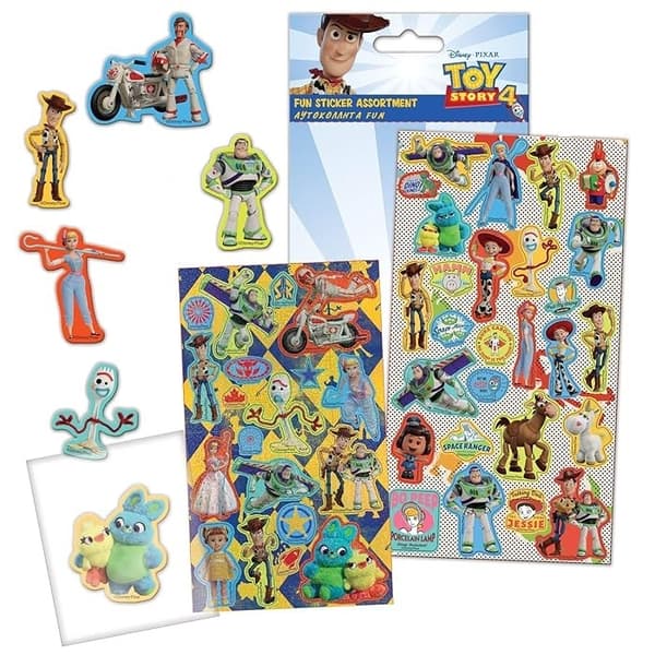 Toy Story 4 Assorted Designs Stickers Multicoloured One Size