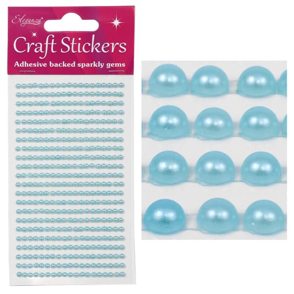 Oaktree Eleganza Pearl Stickers Blue One Size