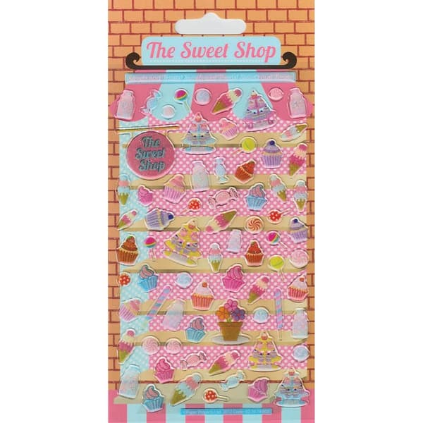 Paper Projects The Sweet Shop Chunky Sticker Sheet Pink/Blue One Size