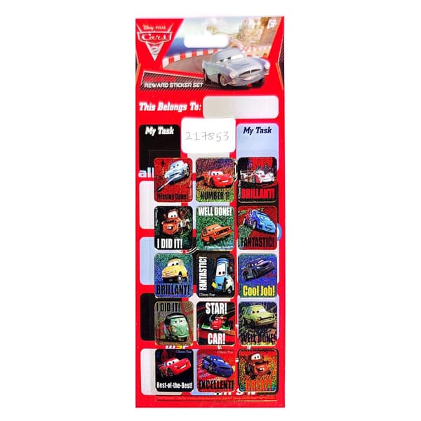Cars Character Reward Stickers Set Multicoloured One Size