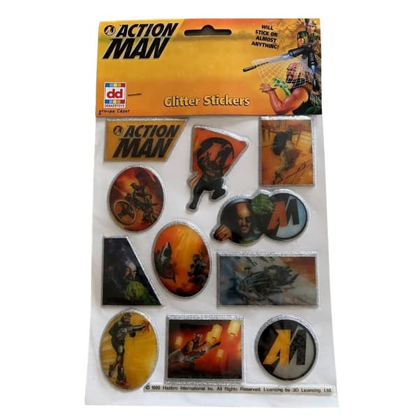 Action Man Vintage Puffy Stickers