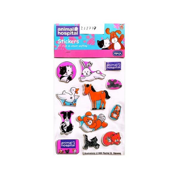 RSPCA Animal Hospital Stickers Multicoloured One Size