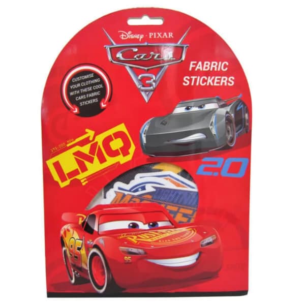 Cars 3 Fabric Stickers Multicoloured One Size