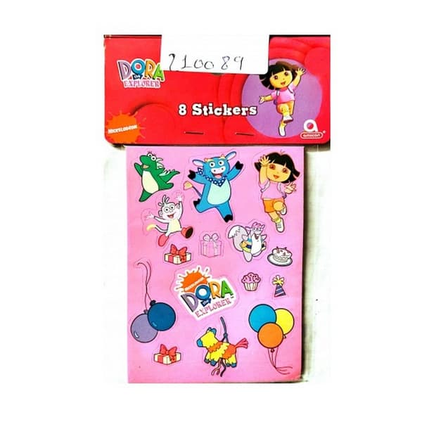 Dora The Explorer Klistermärken med tecken (8-pack) Multicoloured One Size