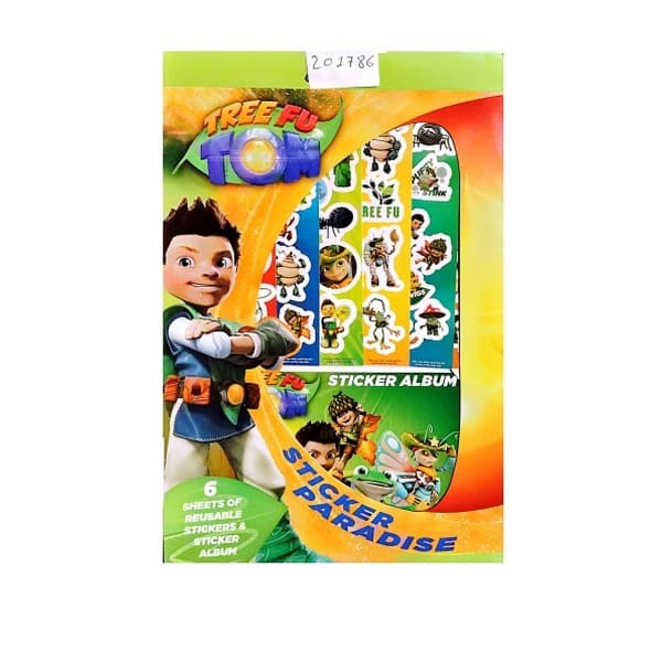 Tree Fu Tom Characters Sticker Sheet (Pack of 6)