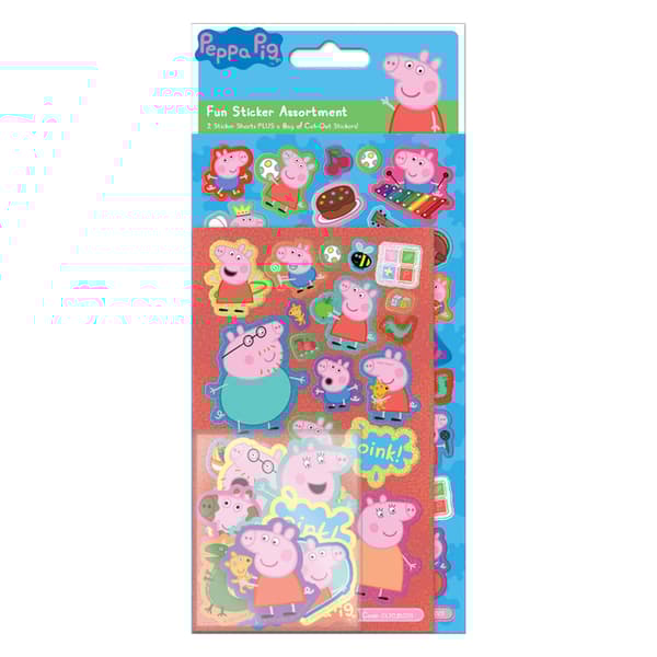 Peppa Pig Characters Stickers Multicoloured One Size