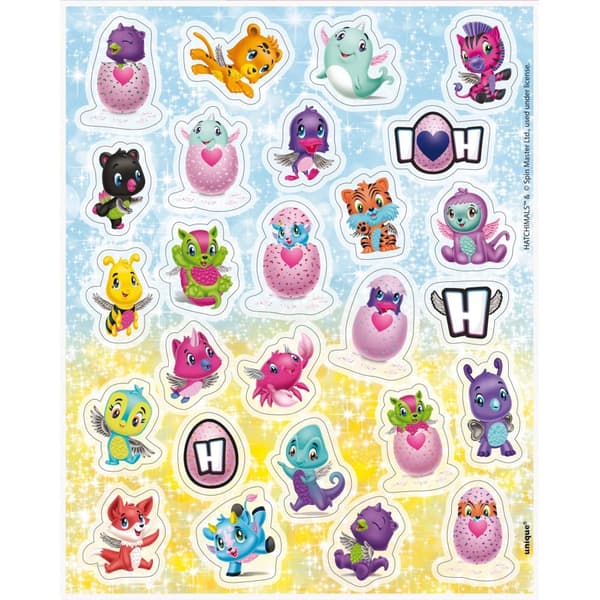 Hatchimals Sticker Sheet (Pack of 4) Multicoloured One Size