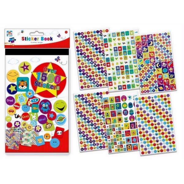 Kids Create Assorted Designs Sticker Book Multicoloured One Size