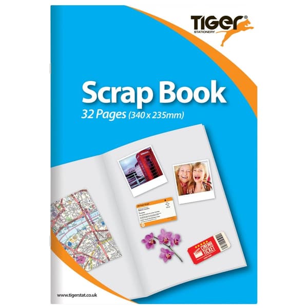 Tiger Stationery Scrapbook  (Pack Of 12)