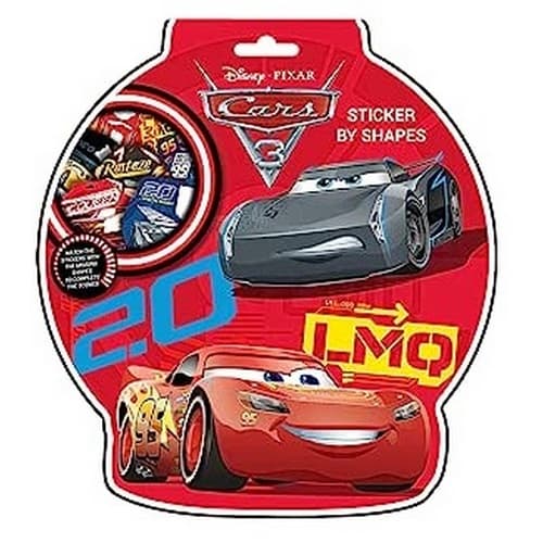 Cars 3 Formade Blixten McQueen Klistermärken Red/Grey One Size