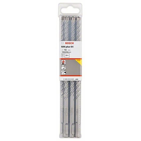 Bosch Professional Betonbor Sds Plus-5x 10x150x210 Mm 10 Enheder Søvfarvet