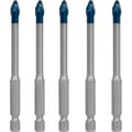 Miniatyrbild 1 av 10: Bosch Professional Kakelborrset Expert Hex-9 Hardceramic 6 Mm 5 Enheter Silver