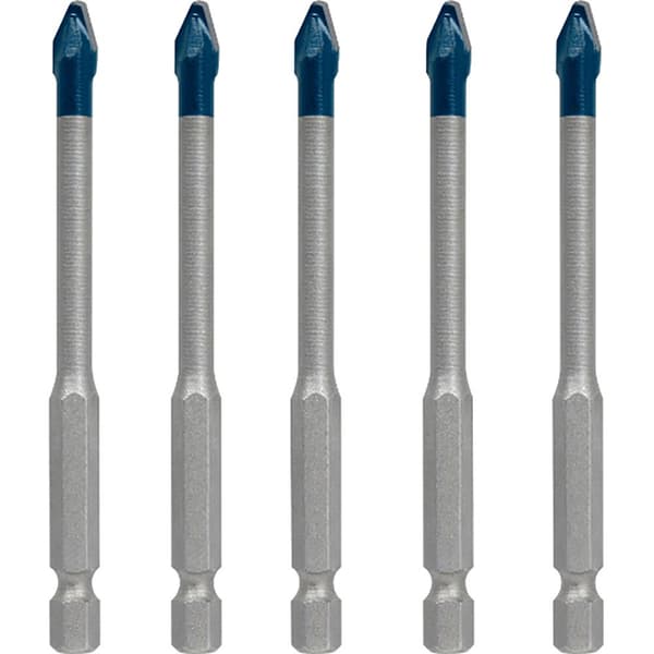 Bosch Professional Kakelborrset Expert Hex-9 Hardceramic 6 Mm 5 Enheter Silver