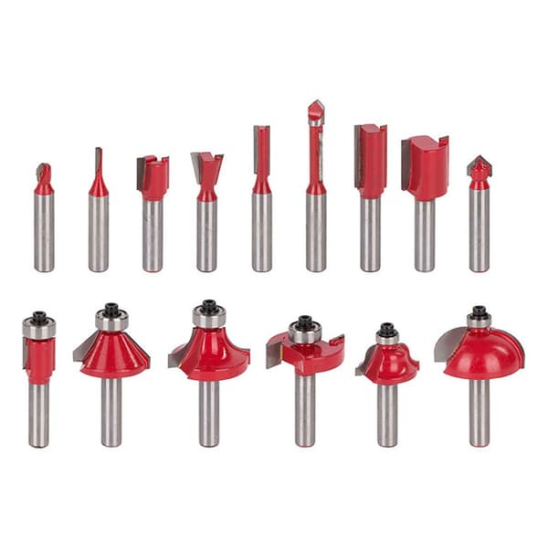 Kreator Router Bit Sæt 8 Mm BÁsico 15 Enheder Transparent