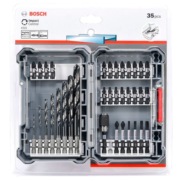 Bosch Professional Impact Control Hss 35 Stykker Grå,Søvfarvet