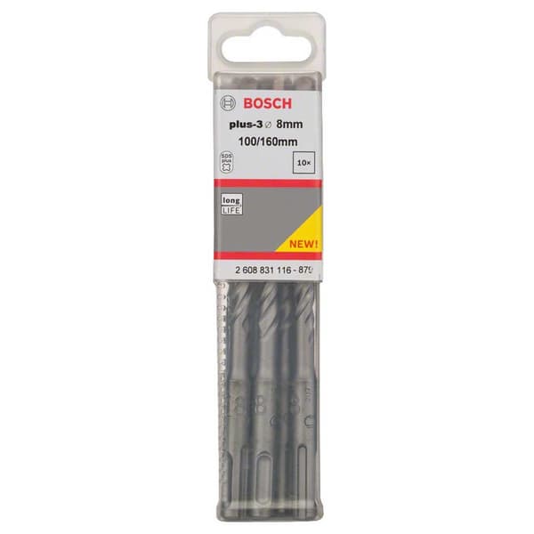 Bosch Professional Betongborr Sds Plus-3 8x100x160 Mm 10 Enheter Silver